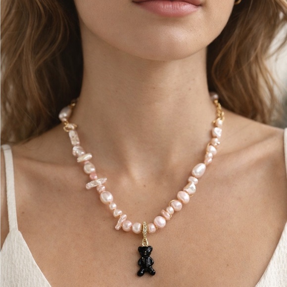 Joolz by Martha Calvo Jewelry - Joolz by Martha Calvo Bear It All Pearl Teddy Necklace MC Sold Out